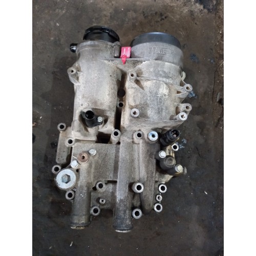 Корпус масляного фильтра MAN TGA TGS TGX D2066 (в сборе с датчиком и радиатором) (196)