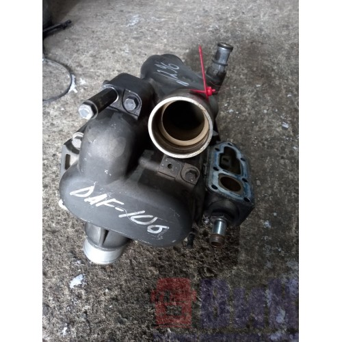 Корпус помпы DAF 106 в сборе с термостатом (502)-3