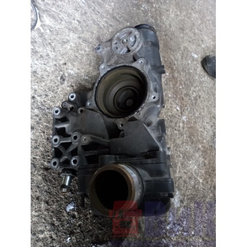 Корпус помпы DAF 106 в сборе с термостатом (502)-1