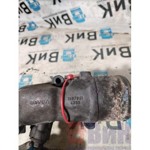 Патрубок водяной Scania R340 HPI 402962 в сборе (657)-1