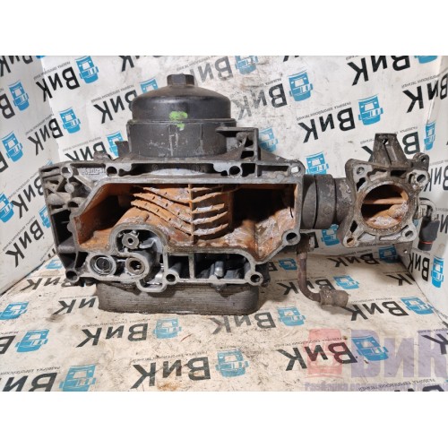 Корпус масляного фильтра Renault Midlum DXI-7 в сборе с датч.,подогревом и теплообмен. (366) -3