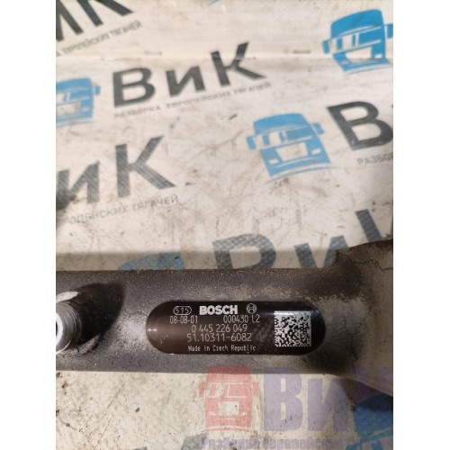 Топливная рампа MAN D2066 LF27 Е5 902068 в сборе (792)-2