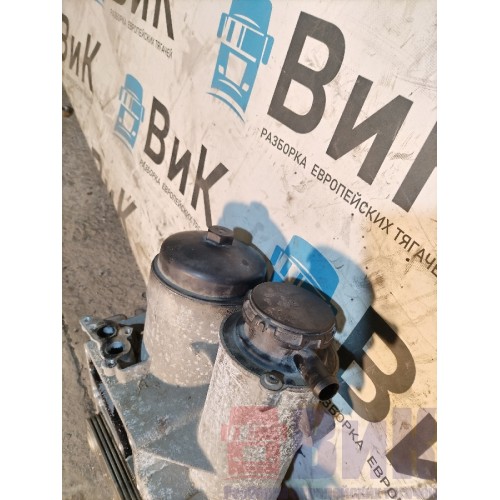 Корпус масляного фильтра MAN D2066 LF40 502729 в сборе с датчиком и топлообменником (376)-4