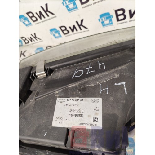 Фара основная Scania R440 176096 в сборе с поворотником LH (деф.отраж.и пина) (008)-4