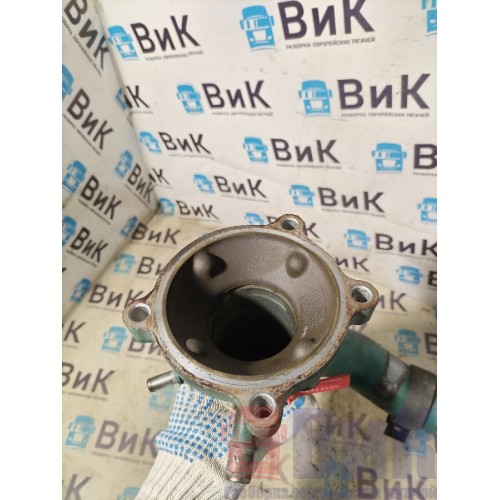 Патрубок термостата Volvo FH 4 D13K 785702 с крышкой (291)-3