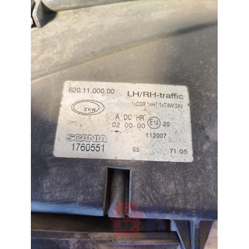 Фара основная Scania R 420 155651 LH (075)-3