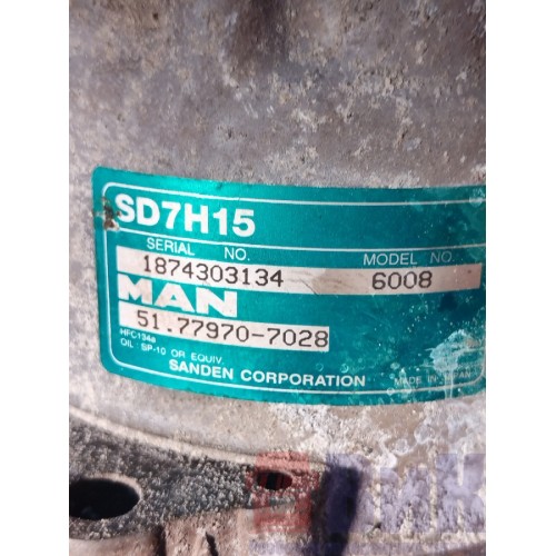 Компрессор кондиционера MAN D2066 LF40 №50529510812954 (080)-4