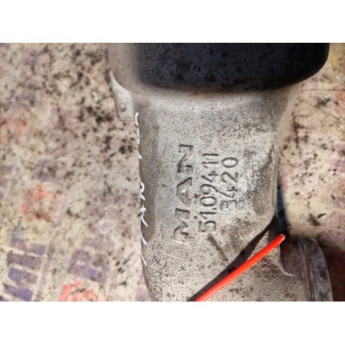 Патрубок интеркулера MAN TGA 439195 D2866 (алюм.) (723)-4