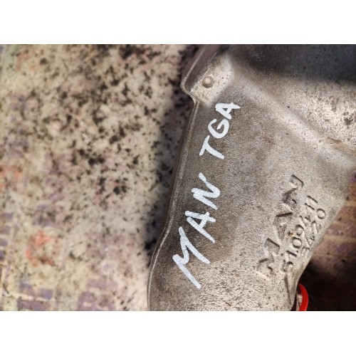 Патрубок интеркулера MAN TGA 439195 D2866 (алюм.) (723)-5