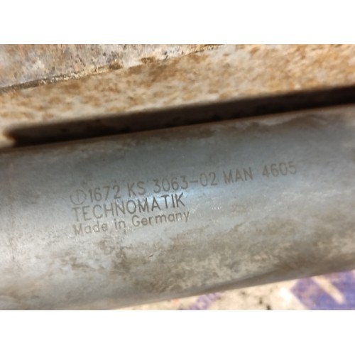 Заслонка горного тормоза MAN TGA 439195 D2866 в сборе с цилиндром (635)-2