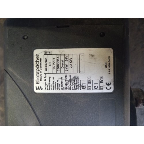 Автономный отопитель MAN Eberspacher D2 2.2kw (533), 81619006413-2