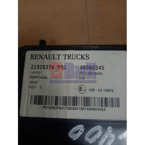 Блок управления замком двери Renault T460 001057 (521), 21926376-2
