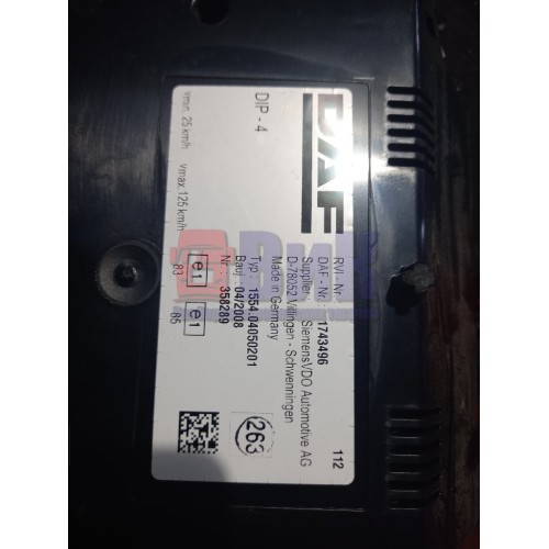 Панель приборов DAF 105 (7493), 1743496-2