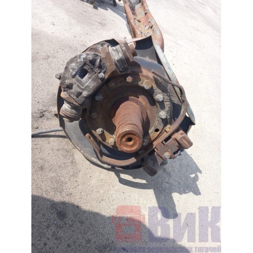 Балка передняя Volvo FH12 (конус подш./барабан.) в сборе с цапфами (974), -5