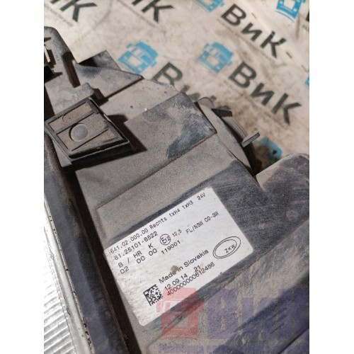 Фара противотуманная MAN TGS 178597 RH (951), 81251016522-1