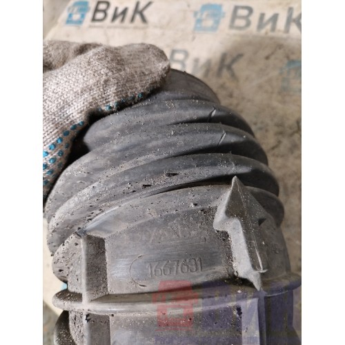 Патрубок воздушного фильтра DAF 105 946058 резиновый (754), 1667631-1
