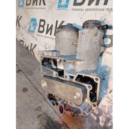 Корпус масляного фильтра MAN D2066 LF40 502729 в сборе с датчиком и топлообменником (376), 51050053001-3