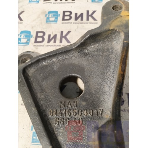 Кронштейн усилителя бампера 3 уха MAN TGX 052300 LH (814), 81416503017-4