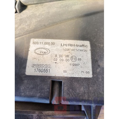 Фара основная Scania R 420 155651 LH (075), 1760551-5