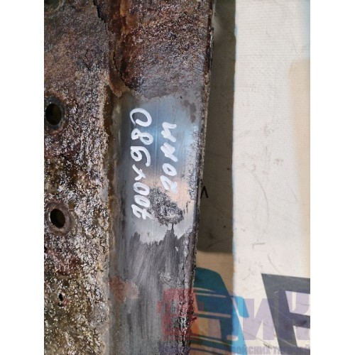 Проставка под седельно-сцепное уст-во DAF 95 505586 рифленка 2см по центрам 88см (ржавая) (710), -3