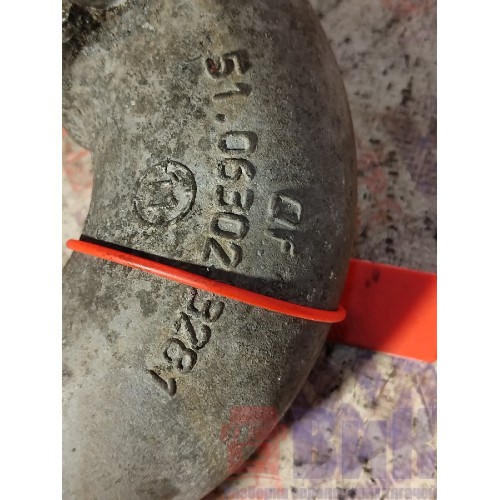 Патрубок корпуса помпы MAN D2066 LF40 №50529510812954 (алюм.) (107), 51063023281-2