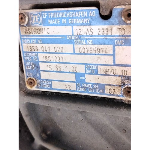 АКПП 12AS2331TD DAF 105 XF 954749 ZF с ретардой 15,86-1.00 деф. (048) , 1353041020-1