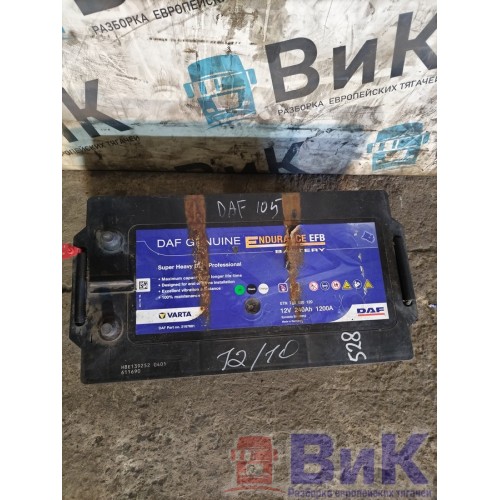 Аккумулятор 240Ah 1200A DAF 105 980586 Varta (697), -5