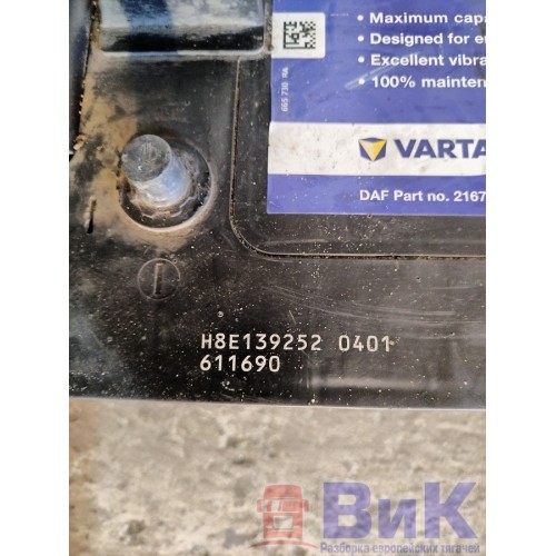 Аккумулятор 240Ah 1200A DAF 105 980586 Varta (697), -4
