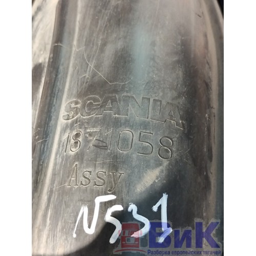 Патрубок воздушного фильтра Scania R440 458663 DC13 с гофрой (405), 1871058-5