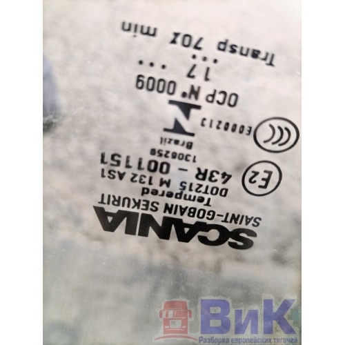 Стекло двери (основное) Scania R400 915216 LH (155), -5