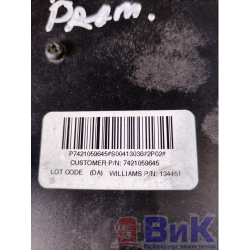 Педаль газа Renault Premium DXI (правый руль) электронная (507), 7421059645-5