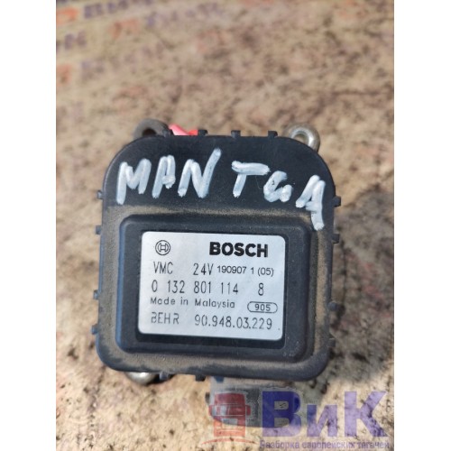Моторчик заслонки отопителя (сервопривод) MAN TGA с.к. ш.к. (648), 0132801114-4